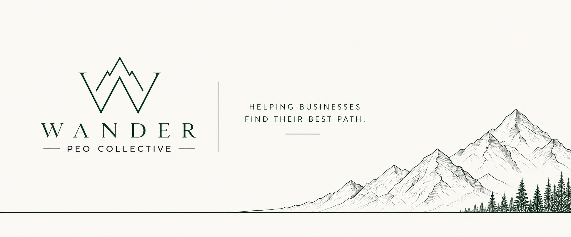 Wander PEO Collective mountain illustration